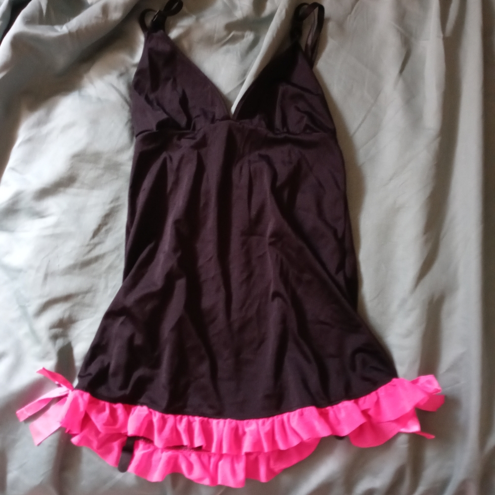 SM/MED Black and Pink Dancer Camisole Lingerie